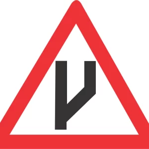 Beginning of Dual Roadway (straight on) road Sign (W118)