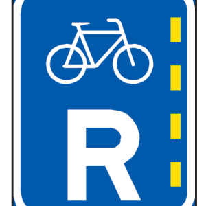 Bicycle Lane Reservation road sign (R303)