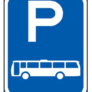 Bus parking road sign (R301-P)
