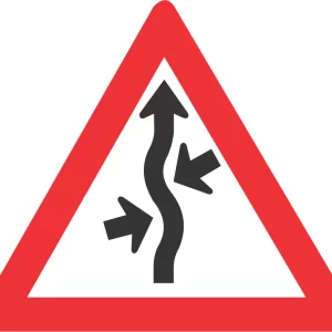 Concealed Driveway (from both sides) road sign (W218)