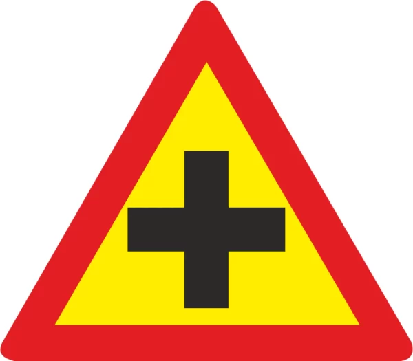 Crossroad Temporary road sign (TW101)