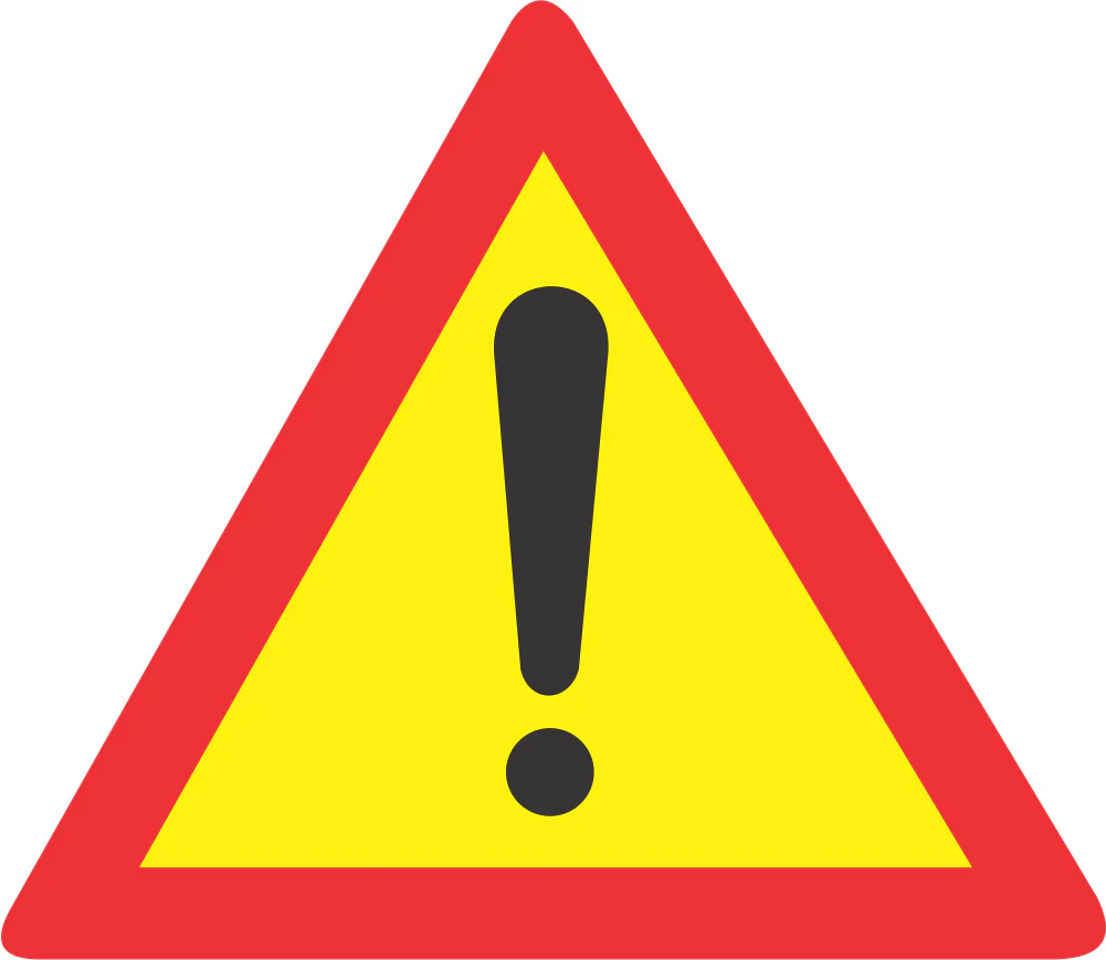 General Warning Temporary road sign (TW339)