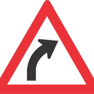 Gentle Curve (Right) road sign (W202)