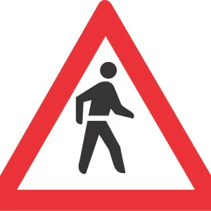 Pedestrians road sign (W307)