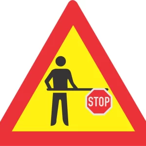 Scholar Patrol Ahead Temporary road sign (TW305)