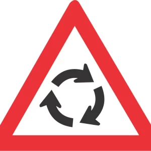 Traffic Circle road sign (W201)