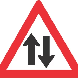 Two - Way Traffic road sign (W212)