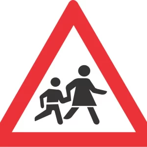 Warning Children road sign (W308)