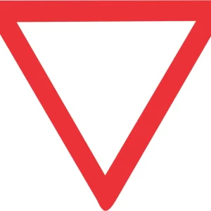 Yield Retro Reflective Chromadek road sign (R2)