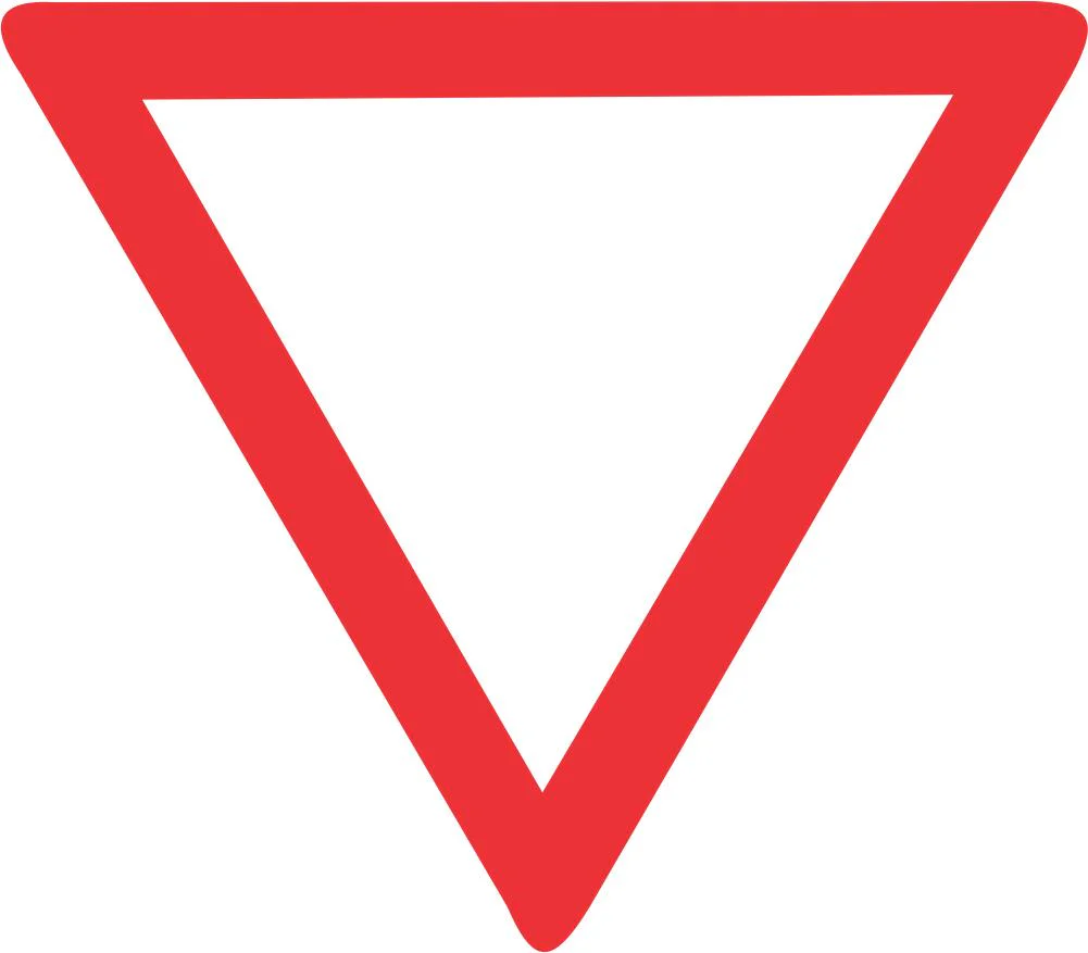 Yield Retro Reflective Chromadek road sign (R2)