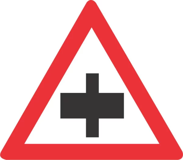 Priority Crossroad on Non-Priority Road road sign (W103) - Alchemy ...