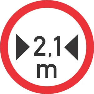 Width Limit road sign (R239)