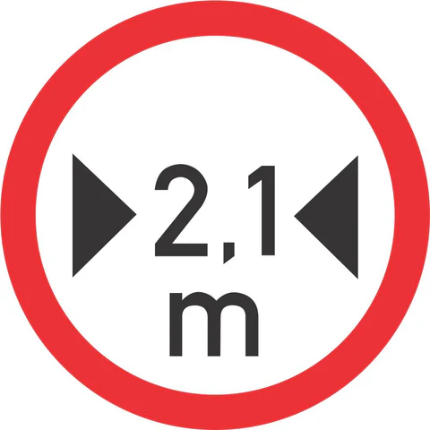 Width Limit road sign (R239)